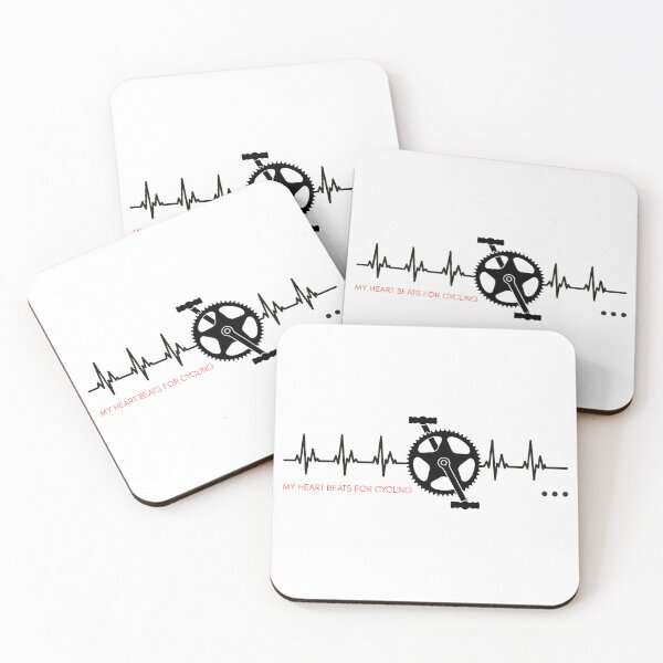 Item preview, My Heart Beats for Cycling – Bicycle Heartbeat EKG Bike Lover Design designed and sold by ArcticFoxStudio.