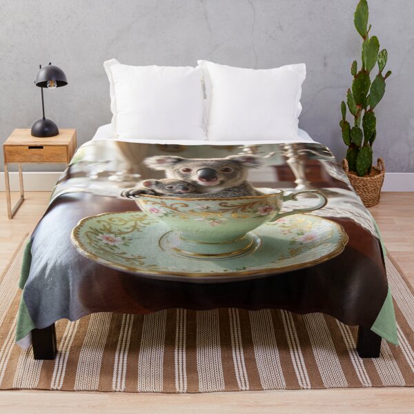 Item preview, Koala Mom and Joey in a Tea Cup designed and sold by Tridentulus.