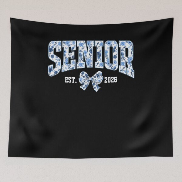 Item preview, Senior Floral Senior 2026 Class of 2026 Senior Blue Bow 2026 designed and sold by Boutkimaewab.
