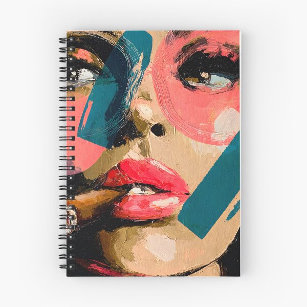 Item preview, Step into Pop Art Glamour with a Bold Woman in Oversized Sunglasses Holding a Lit Cigar designed and sold by OlfactoART Studio.