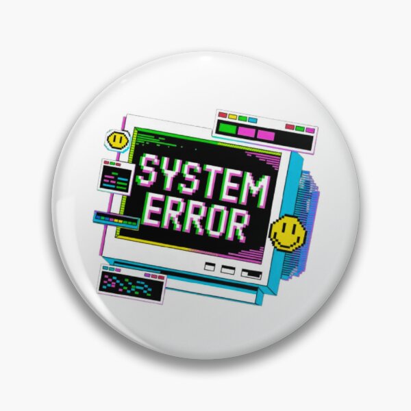 Item preview, System Error Retro Computer T-Shirt – Glitch Aesthetic Gamer & Programmer Gift for Tech Lovers designed and sold by GemBob Creations.
