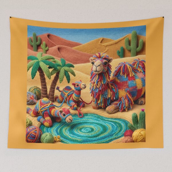 Item preview, Family of Yarn Camels at Yarn Oasis designed and sold by Tridentulus.