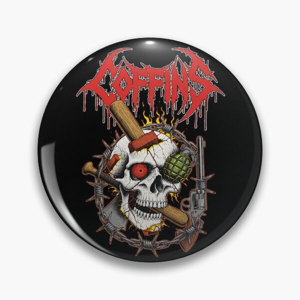 Item preview, Trouble Maker - Trash Metal Skull designed and sold by CoffinsArt.