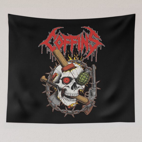 Item preview, Trouble Maker - Trash Metal Skull designed and sold by CoffinsArt.