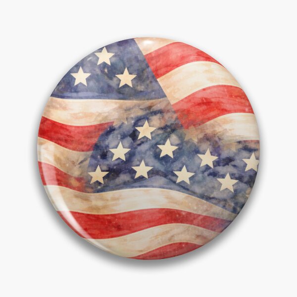Item preview, USA Flag – Vintage Watercolor Patriotic Pattern designed and sold by ValentinaHramov.