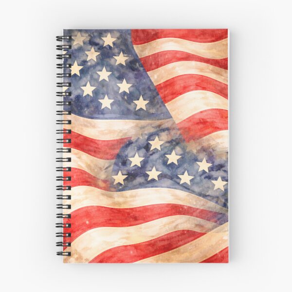 Item preview, USA Flag – Vintage Watercolor Patriotic Pattern designed and sold by ValentinaHramov.