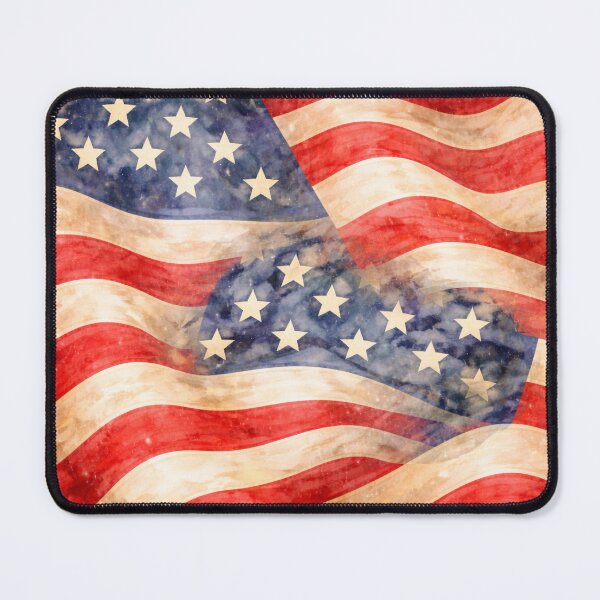 Item preview, USA Flag – Vintage Watercolor Patriotic Pattern designed and sold by ValentinaHramov.
