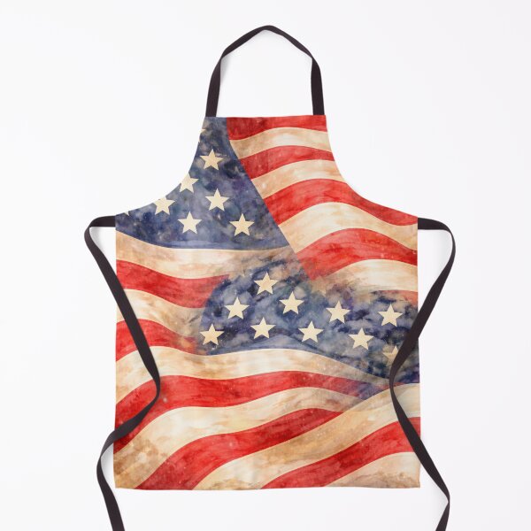 Item preview, USA Flag – Vintage Watercolor Patriotic Pattern designed and sold by ValentinaHramov.