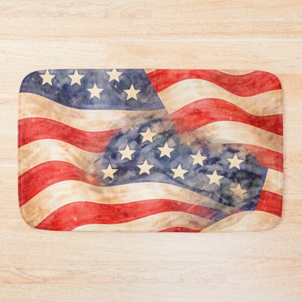 Item preview, USA Flag – Vintage Watercolor Patriotic Pattern designed and sold by ValentinaHramov.