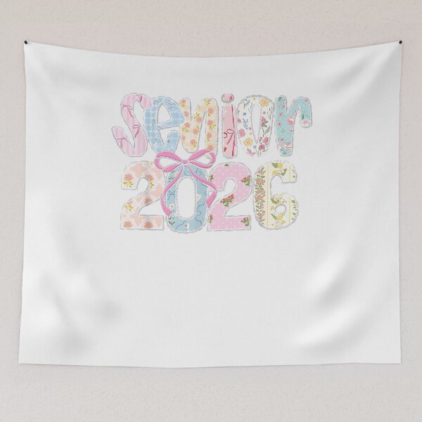 Item preview, Senior 2026 Pastel Floral Patchwork Letters with lace Bow designed and sold by Boutkimaewab.