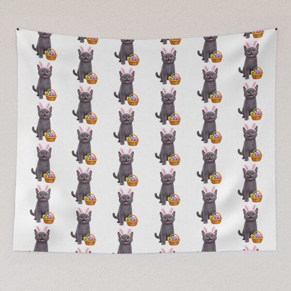 Item preview, Easter Chartreux Cat designed and sold by Sillytoe.