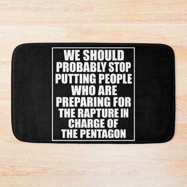 Item preview, Rapture Ready Leaders? Maybe Not – Pentagon Satirical Political Humor Shirt designed and sold by DyfunctionalTee.