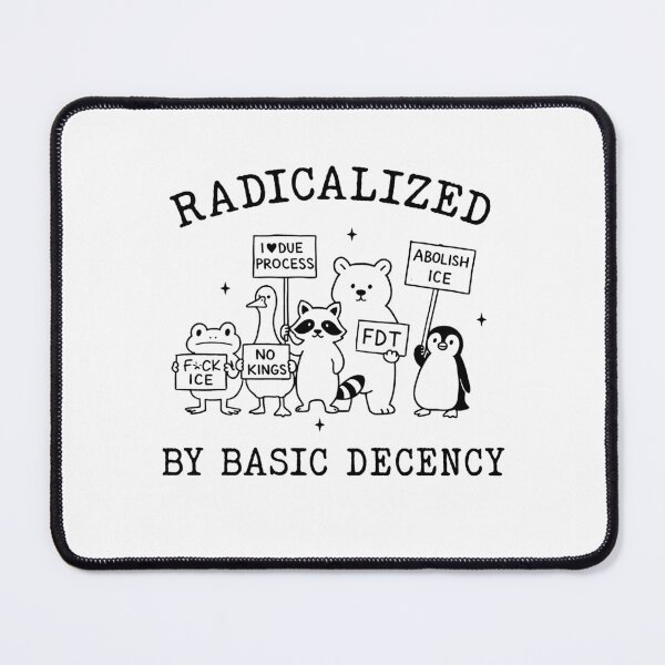 Item preview, Retro Radicalized by Basic Decency Goose, Human Rights, Protest Rally, Animal Meme designed and sold by borenclolahroy.