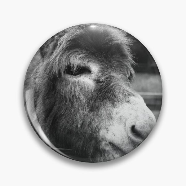 Item preview, suspicious donkey looking over fence  designed and sold by BarryMayfield.