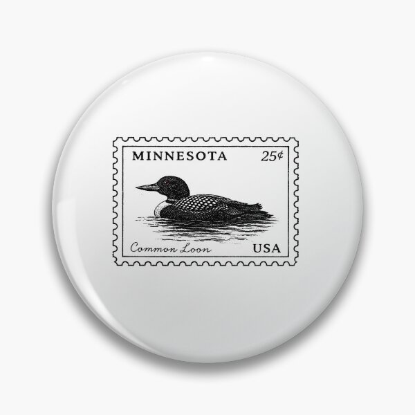 Item preview, Retro Common Loon Art Stamp Minnesota State Bird designed and sold by borenclolahroy.