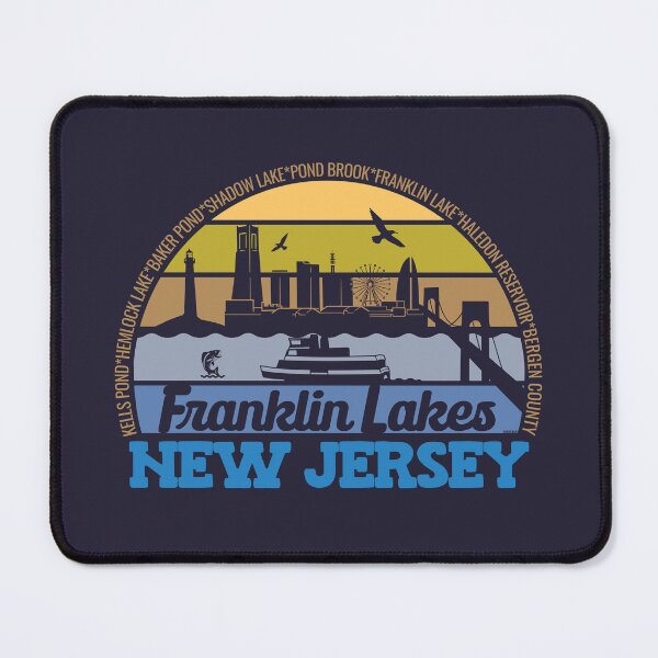 Item preview, Franklin Lakes New Jersey Sunset Retro Vintage Local Pride Logo designed and sold by CRHPOD20.