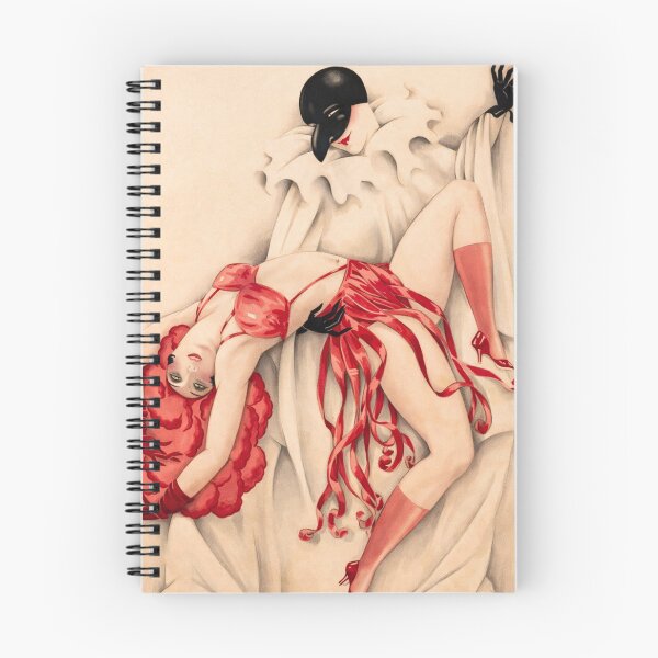 Item preview, Art Deco Illustration Vintage Burlesque Dancer Pin-Up for Retro Art Lovers designed and sold by RickE.