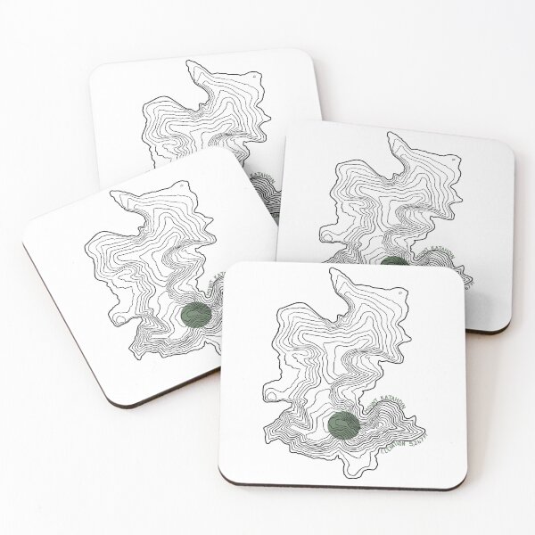 Item preview, Mount Katahdin Topography outline designed and sold by Mountain Bound Designs.