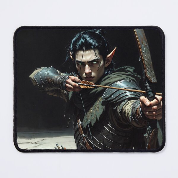 Item preview, Elven Archer Ranger Fantasy Concept Art designed and sold by MiguelTanavon.