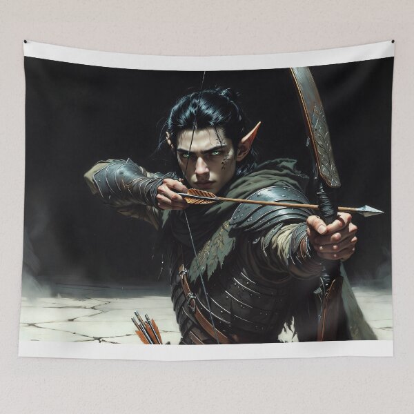 Item preview, Elven Archer Ranger Fantasy Concept Art designed and sold by MiguelTanavon.