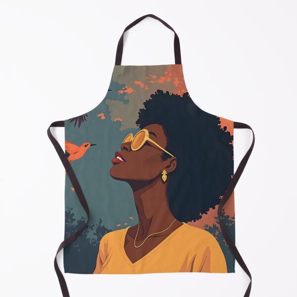 Item preview, Birds Flying - Afrocentric Woman with Birds Art designed and sold by WowDezign.