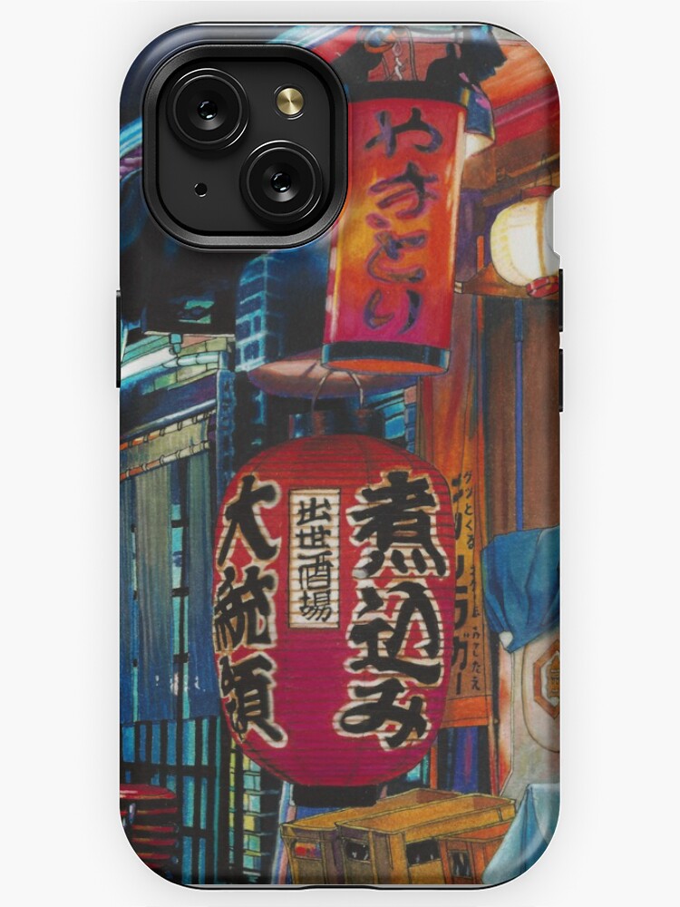 Thumbnail 1 of 4, iPhone Case, Japanese street food at night designed and sold by ErinNicholls.