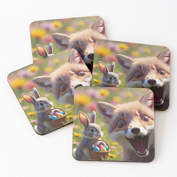 Item preview, Funny Easter Fox Selfie with Bunny Cute Holiday Graphic Adults Kids  designed and sold by Jokerstyle.