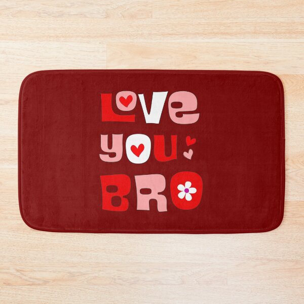 Item preview, Love You Bro Retro Bubbly Typography designed and sold by Far Out Goods.
