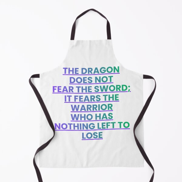 Item preview, Dragon’s True Fear – Warrior Mindset Quote designed and sold by Dzblack.