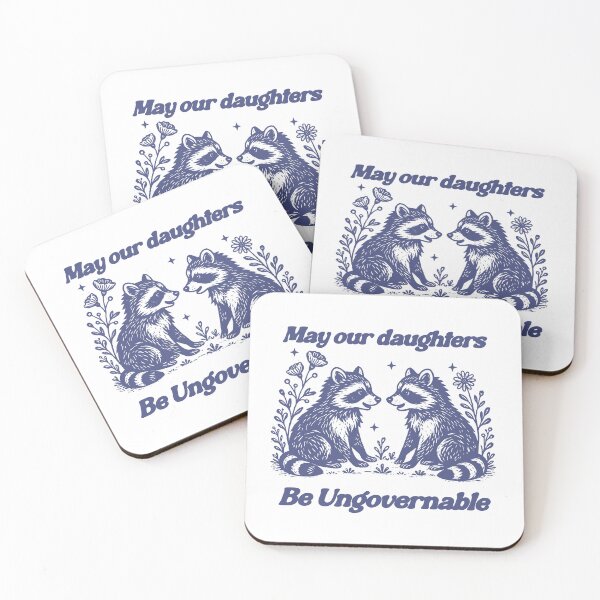 Item preview, Feminist Raccoon, Feral Feminist , May our daughters be ungovernable, Women's Rights designed and sold by borenclolahroy.