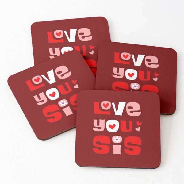 Item preview, Groovy Love You Sis – Cute Retro Hearts & Daisy Aesthetic designed and sold by Far Out Goods.