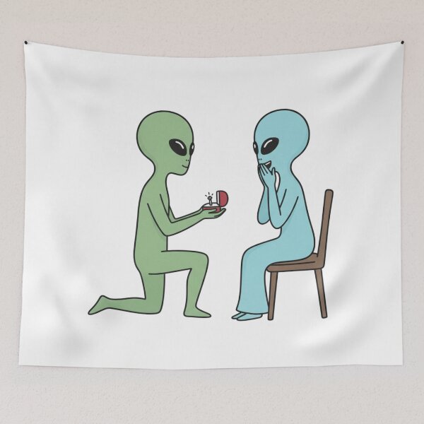 Item preview, Cosmic Alien Proposal designed and sold by Everyday Aliens.
