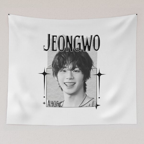 Item preview, AHOF Jeongwo Kpop Boy group Scrapbook Collage Cozy Y2K Vintage Design designed and sold by HELL0WBELLO.