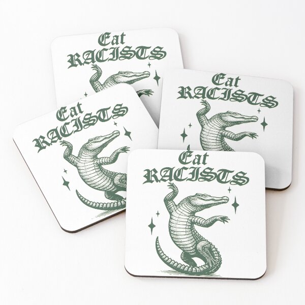 Item preview, Eat Racists, Political Protest, Retro Alligator Anti Fascists designed and sold by borenclolahroy.