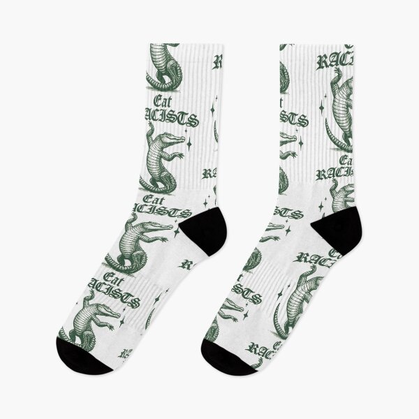 Item preview, Eat Racists, Political Protest, Retro Alligator Anti Fascists designed and sold by borenclolahroy.