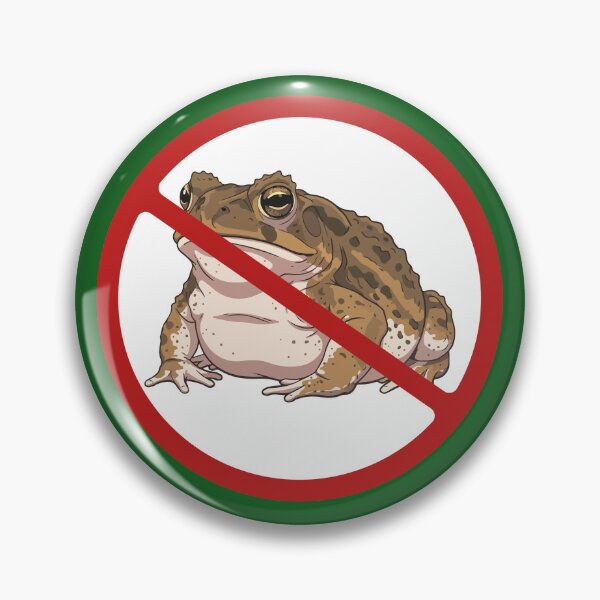 Item preview, Prohibited Sign, Cain Toad Sign, Pest Control, Novelty Sign, Frog designed and sold by AASparksDesigns.