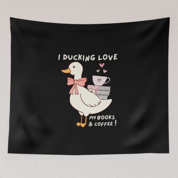 Item preview, I ducking love my books and coffee! designed and sold by Renea Lee.