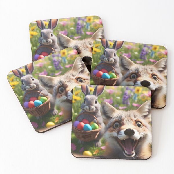 Item preview, Funny Easter Fox Selfie with Bunny Cute Holiday Graphic Adults Kids  designed and sold by Jokerstyle.