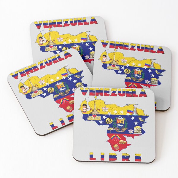 Item preview, Venezuela Libre - Free Venezuela map | Venezuelan heritage map | Venezuela flag map designed and sold by Youngkev-arts.