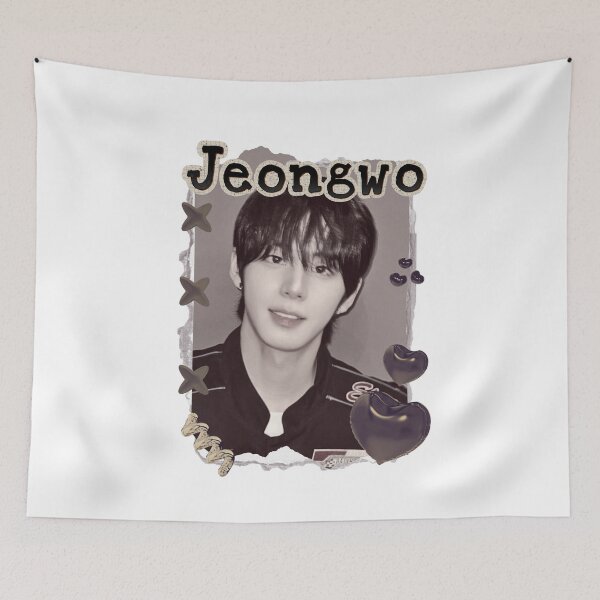 Item preview, AHOF Jeongwo Kpop Boy group Scrapbook Collage Cozy Y2K Vintage Design designed and sold by HELL0WBELLO.