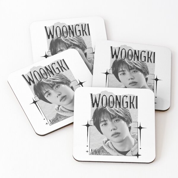 Item preview, AHOF Woongki Kpop Boy group Scrapbook Collage Cozy Y2K Vintage Design designed and sold by HELL0WBELLO.