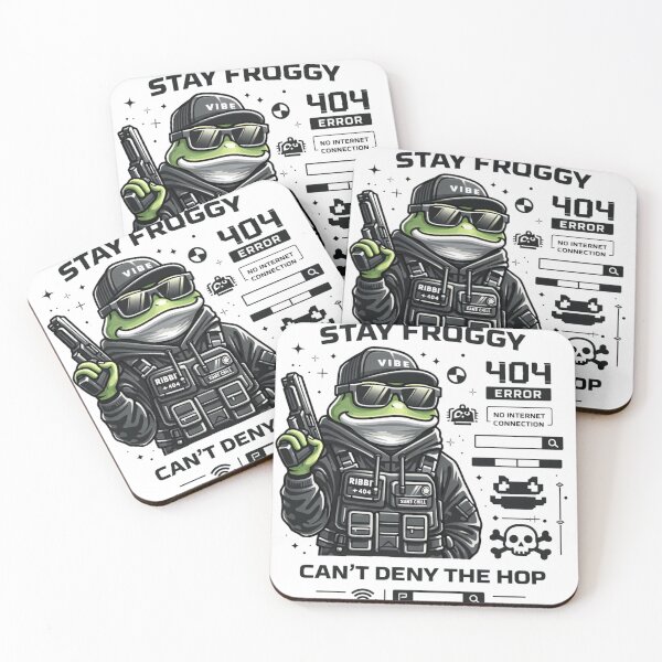 Item preview, Stay Froggy – Tactical Meme Streetwear Design designed and sold by Inkae Studio.