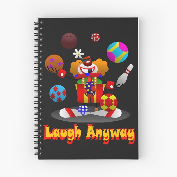Item preview, Colorful Clown Art – Laugh Anyway Quote designed and sold by NotEqualOfficial.