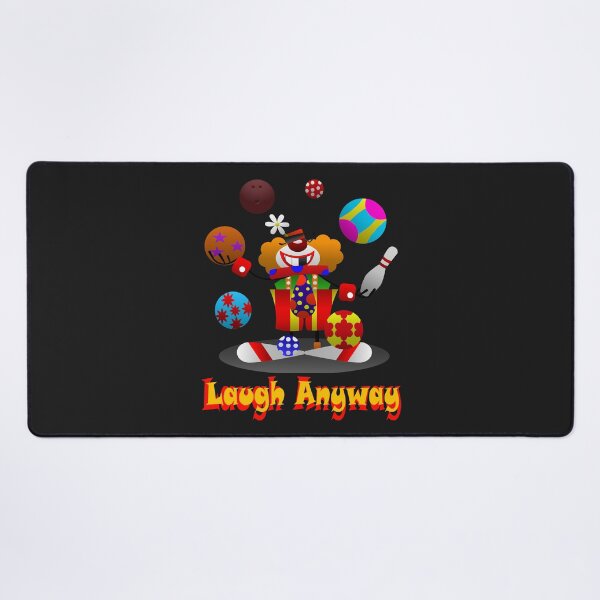 Item preview, Colorful Clown Art – Laugh Anyway Quote designed and sold by NotEqualOfficial.