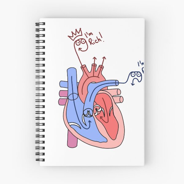 Item preview, Blood Flow of the Human Heart designed and sold by PaigePolyArt.