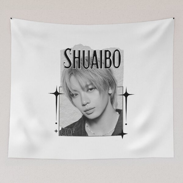 Item preview, AHOF Shuaibo Kpop Boy group Scrapbook Collage Cozy Y2K Vintage Design designed and sold by HELL0WBELLO.