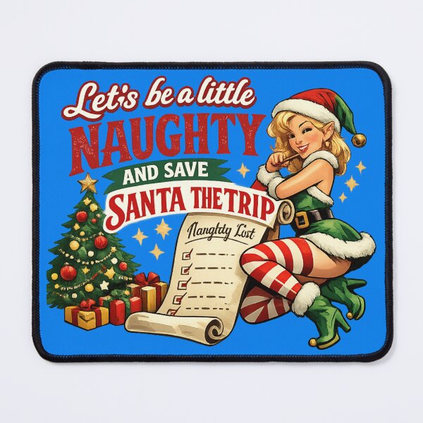 Item preview, Naughty Elf Save Santa The Trip designed and sold by Shirtaholism.