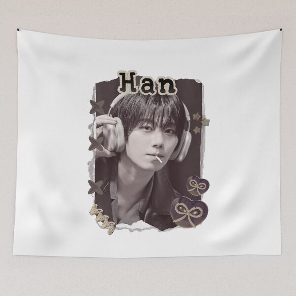 Item preview, AHOF Han Kpop Boy group Scrapbook Collage Cozy Y2K Vintage Design designed and sold by HELL0WBELLO.