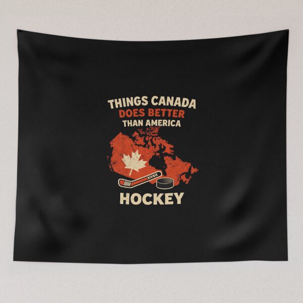 Item preview, Things Canada Does Better Than America Hockey Funny Canada Hockey Shirt designed and sold by VibeOffline Studio.