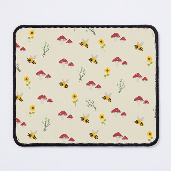 Item preview, Mushrooms Sunflowers Bees Herbs Pattern Stickers Prints Posters Wall Art Magnet Home Coffee Cup Decoration TShirt Stationary Notebook Magnet Hat Kitchen Work School Office Redbubble Shop designed and sold by Saritas Boutique Shop.